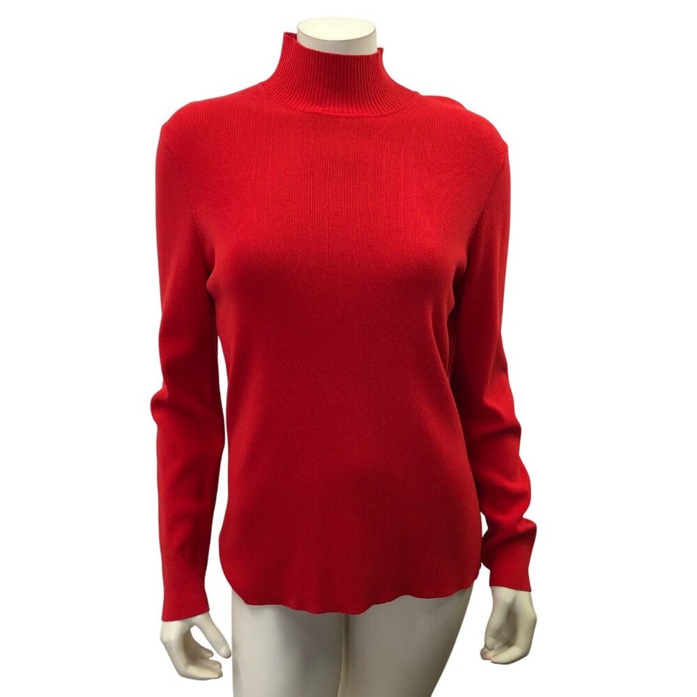 Jones Mockneck Red Sweater Sm NWT